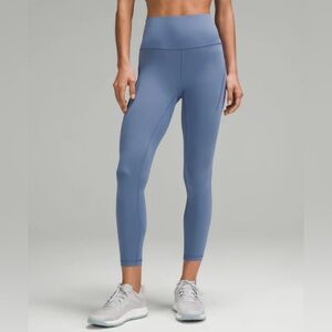 Lululemon NWT Wunder Train High-Rise Tight 25" leggings Pockets oasis blue size6